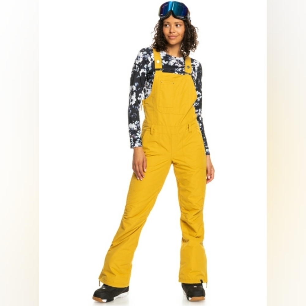 Roxy Rideout Bib Snow Pant honey Medium New With Tags